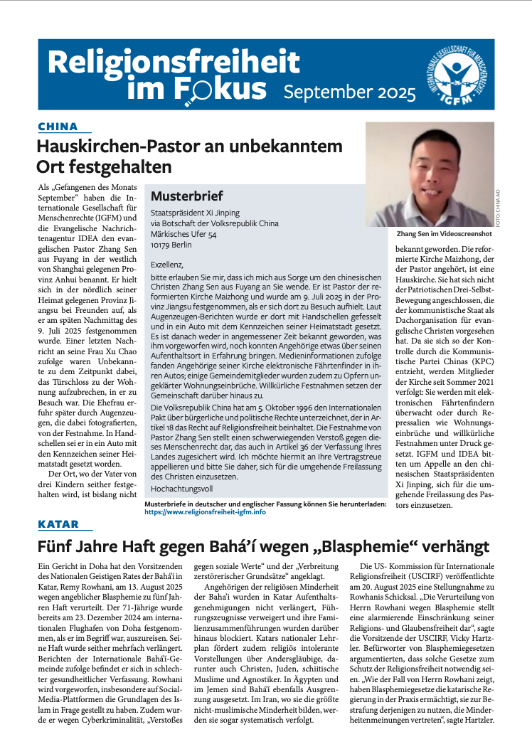 Neuer September Newsletter verfügbar!